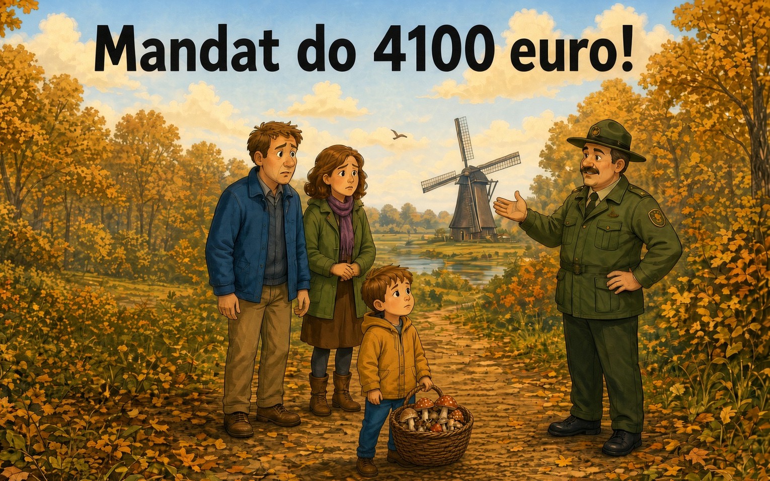 Zbieranie grzybów w Niderlandach: to nie Polska. Zakaz, mandat i 250 gramów